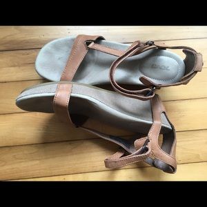 Teva Leather Wedge Sandal